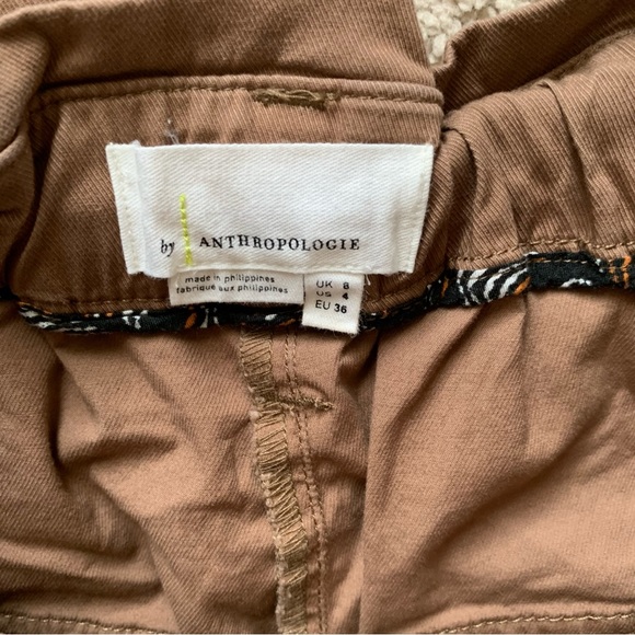 Anthropologie Ellie Utility Embroidered Trouser pants high waisted - Picture 13 of 16